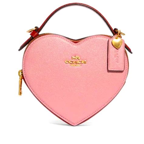 heart shaped coach crossbody bag